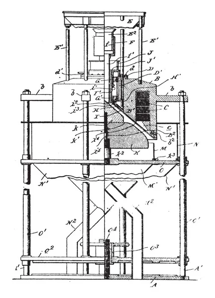 Ilustracja Przedstawia Separator Magnetyczny Który Używany Odzyskiwaniu Medium Gramaturze Separacji — Wektor stockowy