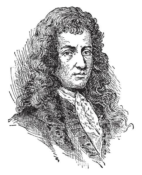 Robert de Lasalle, 1643-1687, Büyük Göller Bölgesi, vintage çizgi çizme veya oyma illüstrasyon keşfedilmeyi bir Fransız kaşif olduğunu
