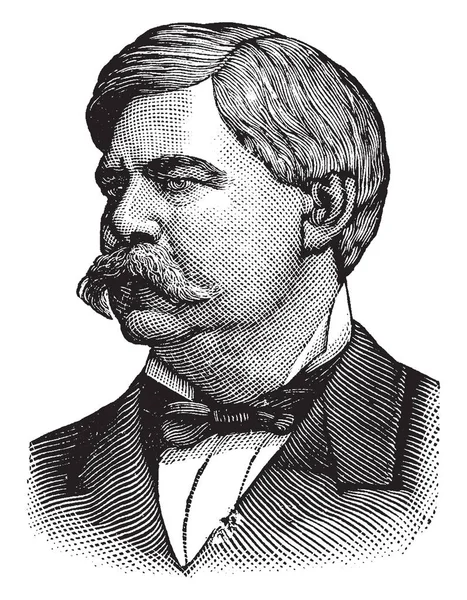 Tatlım Zebulon B. Vance, 1830-1894, bir Konfederasyon askeri memur ve Vali Kuzey Carolina, vintage çizgi çizme veya oyma illüstrasyon biriydi