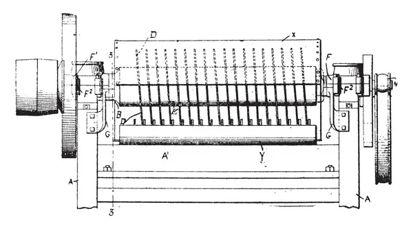 Cette Illustration Représente Déchiqueteur Papier Dispositif Mécanique Utilisé Pour Couper — Image vectorielle