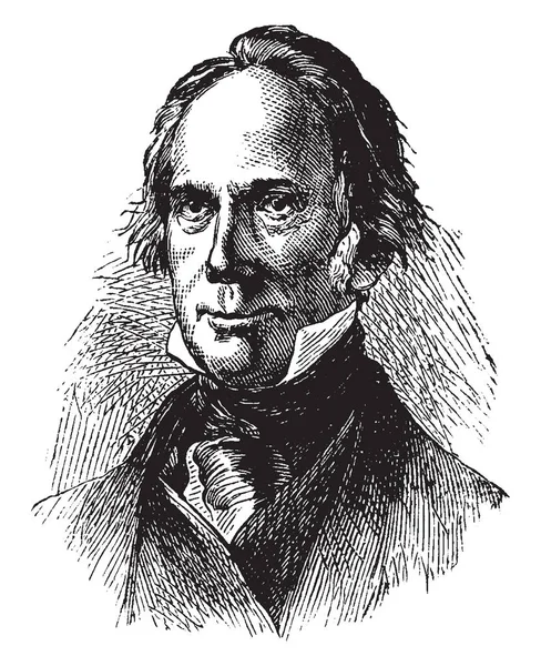 Henry Clay 1777 1852 American Lawyer Statesman Skilled Orator United — Stock Vector