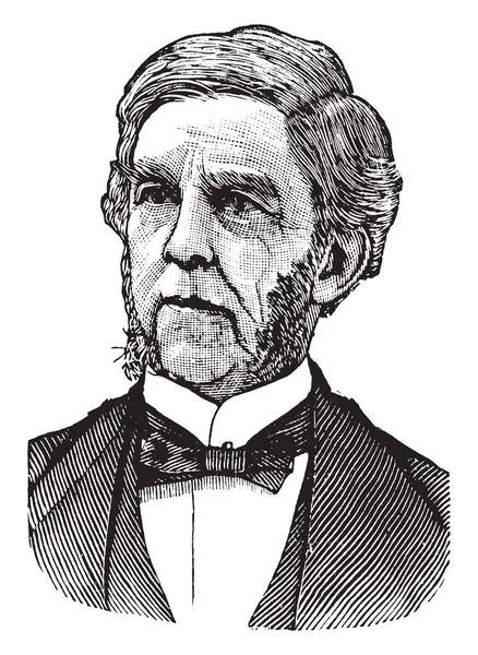 Oliver Wendell Holmes 1809 1894 Stato Medico Poeta Matematico Americano — Vettoriale Stock