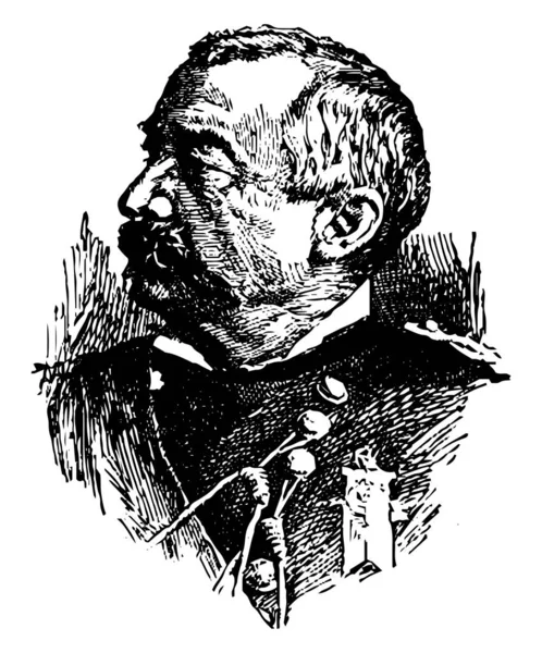 Philip Sheridan 1831 1888 Han Var Karriär Usa Arméofficer Och — Stock vektor