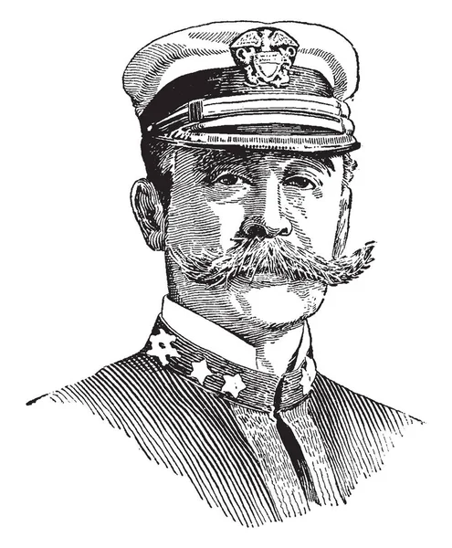 Robert Peary 1856 1920 Foi Explorador Americano Oficial Marinha Dos — Vetor de Stock