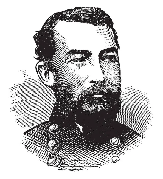General Philip Sheridan 1831 1888 Foi Oficial Exército Dos Estados — Vetor de Stock