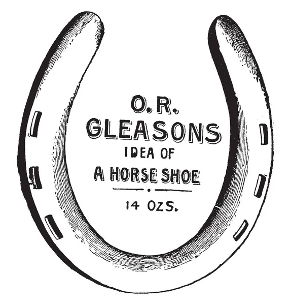 Cette Illustration Représente Horse Shoe Qui Est Utilisé Pour Horse — Image vectorielle