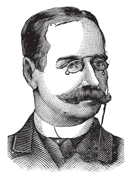 William Collins Whitney 1841 1904 Fue Líder Político Estadounidense Financiero — Archivo Imágenes Vectoriales