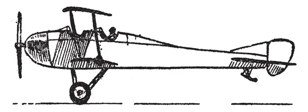 Avion Low Tail Design Avec Queue Inférieure Vol Dessin Ligne — Image vectorielle