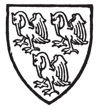 Pelham masmavi üç Pelikan gümüş, vintage çizgi çizme veya oyma illüstrasyon delik.