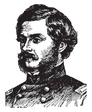 Theodore Winthrop, 1828-1861, o bir yazar, avukat ve dünya gezgin, vintage çizgi çizme veya oyma illüstrasyon yapıldı.