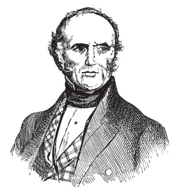 Efendim Charles Lyell, 1797-1875, o İskoç bir jeolog, Jeoloji, vintage çizgi çizme veya oyma illüstrasyon ilkeleri yazar olarak ünlü oldu