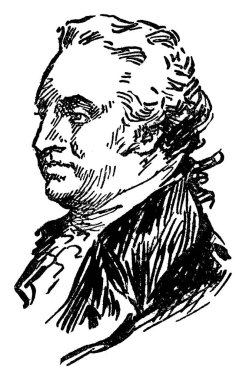 General Anthony Wayne, Amerika Birleşik Devletleri Ordusu subayı, devlet adamı ve Tuğgeneral, vintage çizgi çizme veya oyma illüstrasyon o 1745-1796, oldu