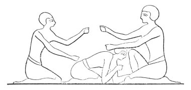 El daha sıcak, vintage oyulmuş illüstrasyon