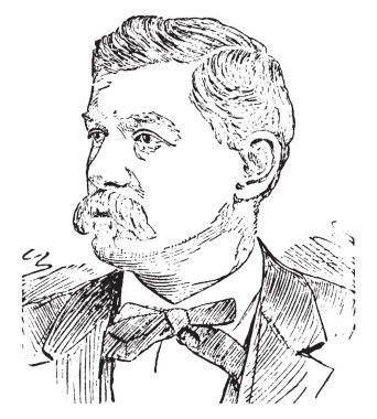 General George Mcclellan, 1826-1885, o bir Amerikan askerinin, inşaat mühendisi, politikacı ve New Jersey, vintage çizgi çizme veya oyma illüstrasyon Valisi yapıldı.