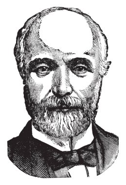 M. de Freycinet, 1828-1923, o bir Fransız hukukçu ve üçüncü Cumhuriyeti, vintage çizgi çizme veya oyma illüstrasyon sırasında yapıldı.