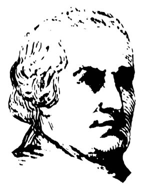 Abraham Clark, 1726-1794, bir ABD'li siyasetçi ve Bağımsızlık Savaşı şekil ve Bağımsızlık Bildirgesi, New Jersey, vintage çizim temsil eden veya illüstrasyon oyma imzalayan biriydi