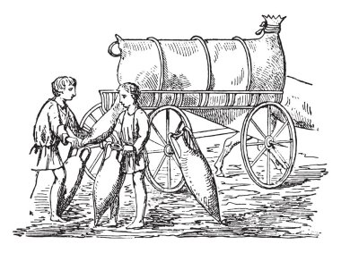 Amfora, vintage oyulmuş şekilde yerleştirilir petrol