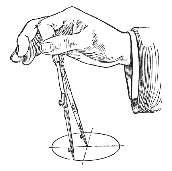 Position Doigt Boussole Est Position Doigt Placement Pression Votre Main — Image vectorielle