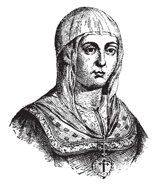 Isabella Von Kastilien 1451 1504 Sie War Die Königin Von — Stockvektor