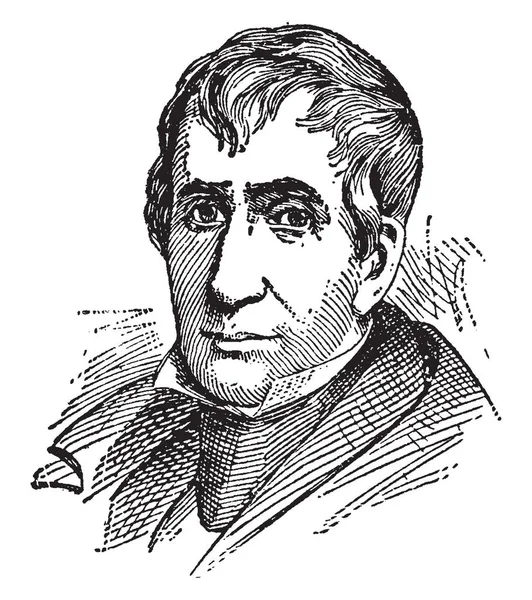 윌리엄 해리슨 1773 1841 오하이오에서 빈티지 그림의 대통령 — 스톡 벡터