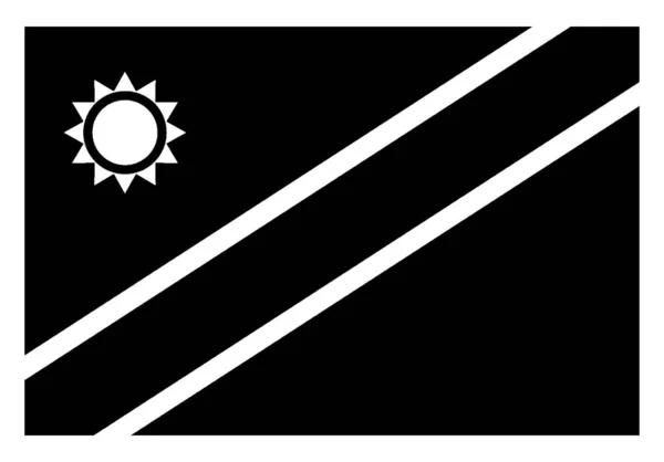 Σημαία Της Ναμίμπιας Του 2009 Σημαία Έχει Μεγάλη Κόκκινη Λωρίδα — Διανυσματικό Αρχείο