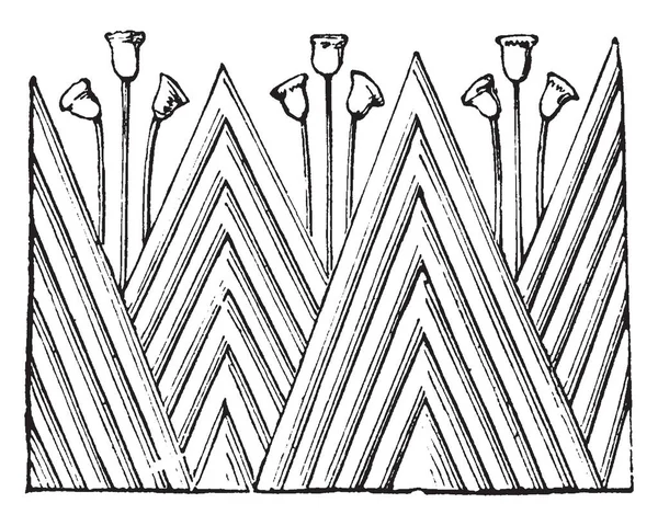 Kapitál Ornament Chrámu Edfu Sloupec Egyptské Architektury Luxor Palác Palác — Stockový vektor