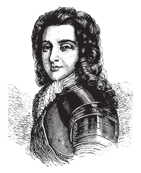 Vévoda Maine Byl Zakladatelem Částečně Královského Rodu Bourbon Maine Vévoda — Stockový vektor