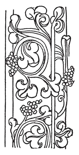 Carving Från Ely Cathedral Vintage Linje Ritning Eller Gravyr Illustration — Stock vektor