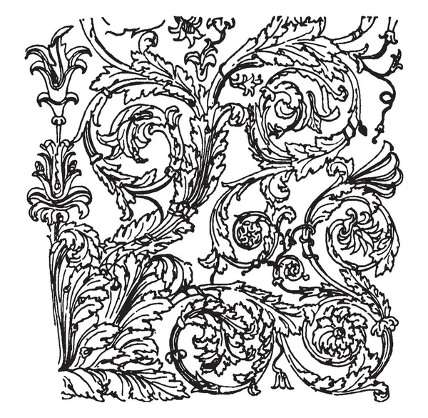 Florentiner Tablette Hat Eine Antike Rom Vintage Linienzeichnung Oder Gravur — Stockvektor