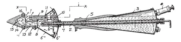 Questa Illustrazione Rappresenta Saldatore Che Saldatore Usato Mano Disegno Incisione — Vettoriale Stock