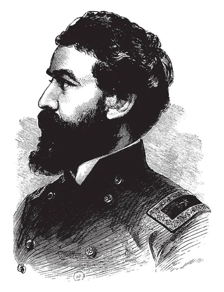 General John Brannan 1819 1892 Var Amerikansk Armé Officer Och — Stock vektor