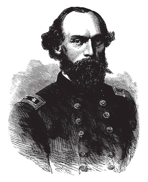 General Gordon Granger 1821 1876 Abd Asker Generali Amerikan Savaşı — Stok Vektör