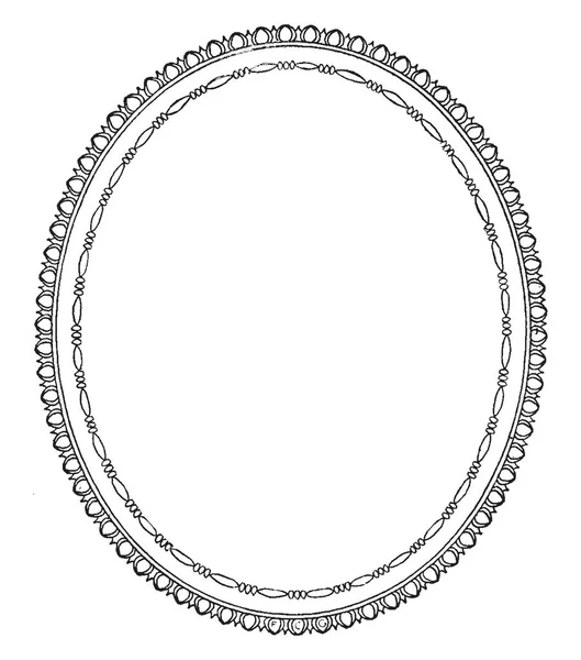 Oval Frame is a simple design, it is empty in center design, vintage line  drawing or engraving illustration. - Stock Image - Everypixel