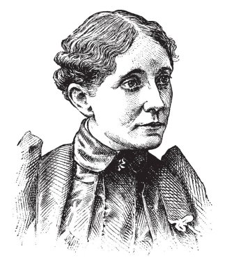 Frances E. Willard, 1839-1898, o bir Amerikan eğitimci, temperance reformcu ve kadın suffragist, vintage çizgi çizme veya oyma illüstrasyon oldu