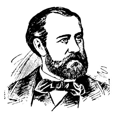 Charles F. Gounod, 1818-1893, o bir Fransız, Bach, hem de onun opera Faust, vintage çizgi çizme veya oyma illüstrasyon tarafından bir çalışmaları temel onun Ave Maria için ünlü besteci