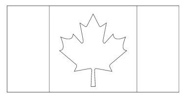 Bayrak Kanada, 2009, bu bayrağı Meydanı aralarında iki eşit dikey şeritler oluşur, bir onbir sivri akçaağaç yaprağı Meydanı, vintage çizgi çizme veya oyma illüstrasyon ortalanır 
