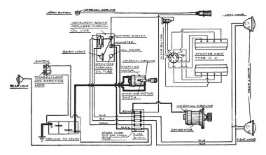 Başlatma ve yükleme Kral sekiz silindir araba modeli Ee üzerinde vintage çizim için aydınlatma veya illüstrasyon oyma Bijur.