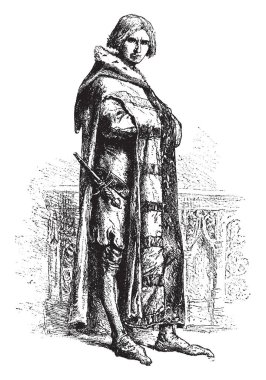 Stephen Marcel, provost tüccarların Paris, vintage çizgi çizme veya oyma illüstrasyon yapıldı.