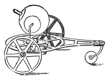 Tepki aeolipile, vintage illüstrasyon kazınmış. Endüstriyel ansiklopedi E.-O. Lami - 1875