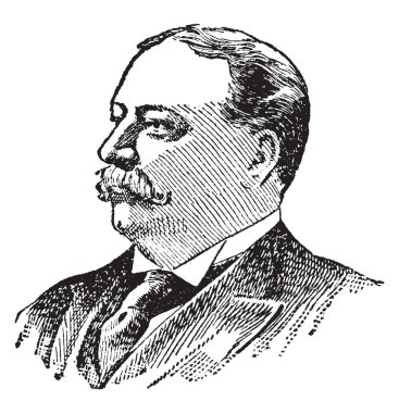William Taft, 1857-1930, Amerika Birleşik Devletleri Başkanı ve Baş Yargıç, Amerika Birleşik Devletleri, vintage çizgi çizme veya oyma illüstrasyon biriydi