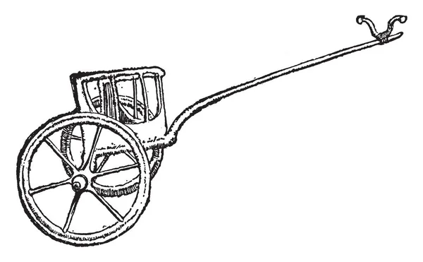 Roda Carruagem Uma Roda Uma Carruagem Egípcia Antiga Desenho Linha —  Vetores de Stock