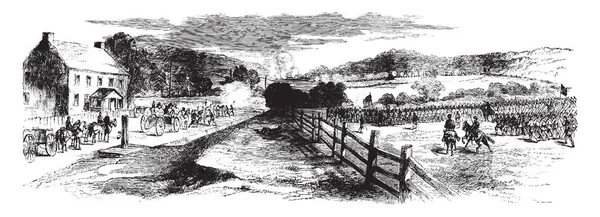 Slaget Blue Ridge Passera Blev Omkörd Federalt Förskott Generalerna Hooker — Stock vektor