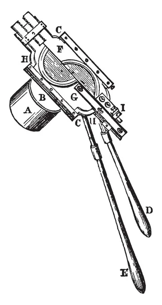 Heliometer Een Instrument Ontworpen Voor Het Meten Van Diameter Van — Stockvector