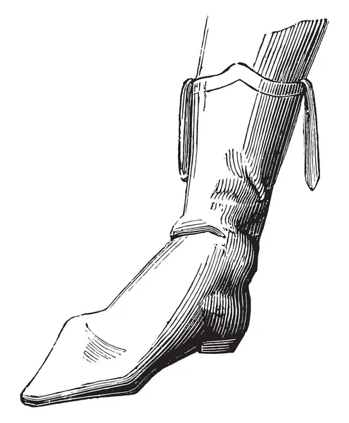 Stiefel Einer Konventionellen 1795 Vintage Gravierte Illustration Industrieenzyklopädie Lami 1875 — Stockvektor