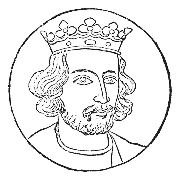 Iii Henrik 1207 1272 Volt Király Írországban Angliában Duke Aquitaine — Stock Vector