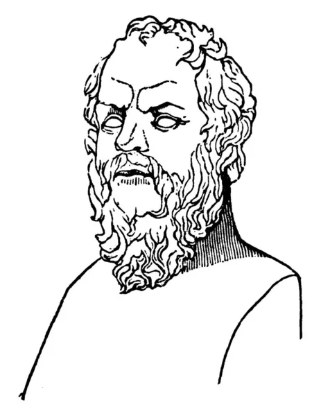 Socrate 469 399 Avant Était Philosophe Grec Classique Célèbre Comme — Image vectorielle