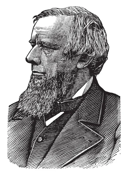 Allen Thurman 1813 1895 Był Przedstawiciel Demokratycznej Sędzia Sądu Najwyższego — Wektor stockowy