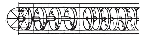 Rich Enrichment Bead Moulding Est Une Conception Renaissance Demi Cercles — Image vectorielle