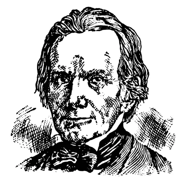Henry Clay 1777 1852 Ele Era Advogado Americano Estadista Orador —  Vetores de Stock