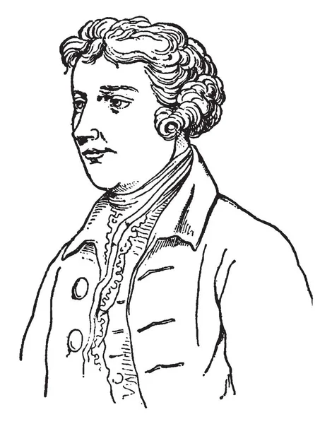Edmund Burke 1729 1797 Fue Estadista Irlandés Autor Orador Teórico — Archivo Imágenes Vectoriales